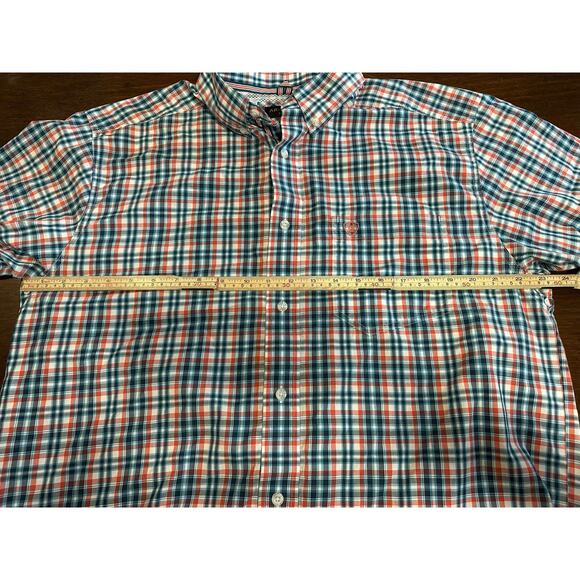 Ariat Pro Series Shirt Mens Large Blue Plaid Western Casual Outdoor Cowboy Aztec - Picture 5 of 12